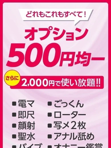 全オプション500円 プロフィール画像